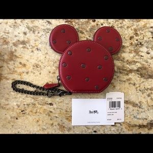 Disney x Coach Mickey Coin Case (red)